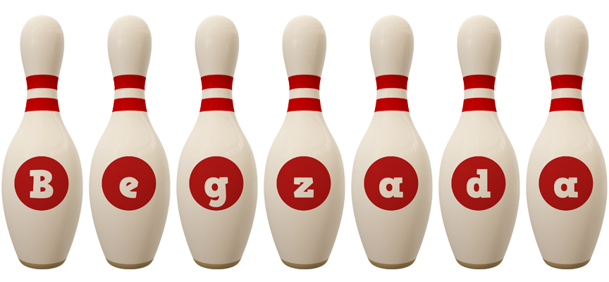 Begzada bowling-pin logo
