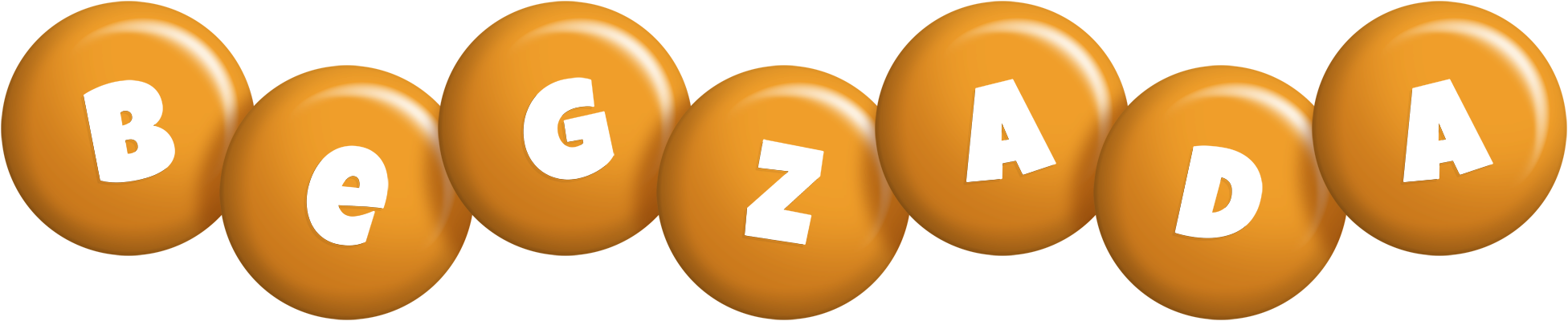 Begzada candy-orange logo
