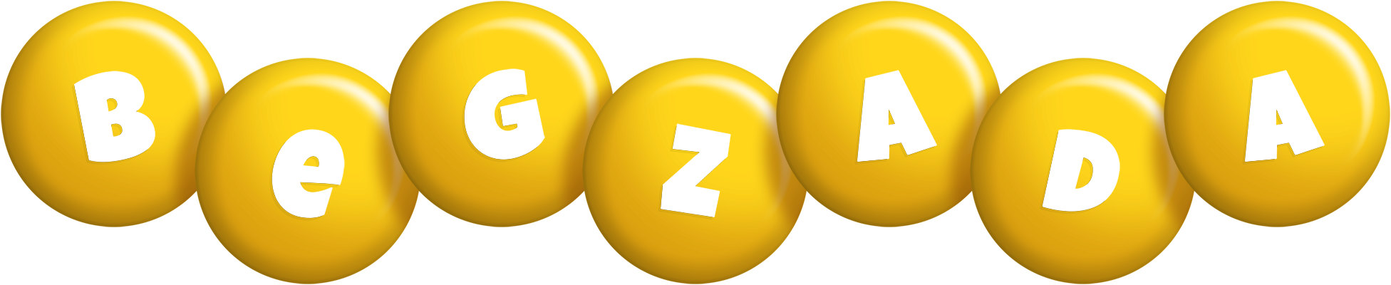 Begzada candy-yellow logo