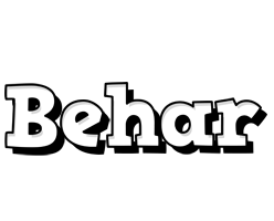 Behar snowing logo