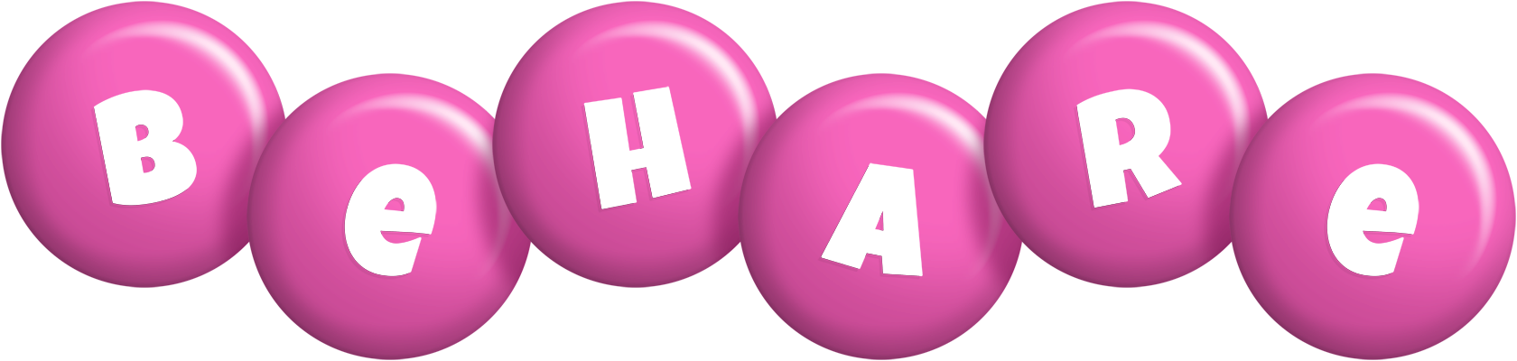 Behare candy-pink logo