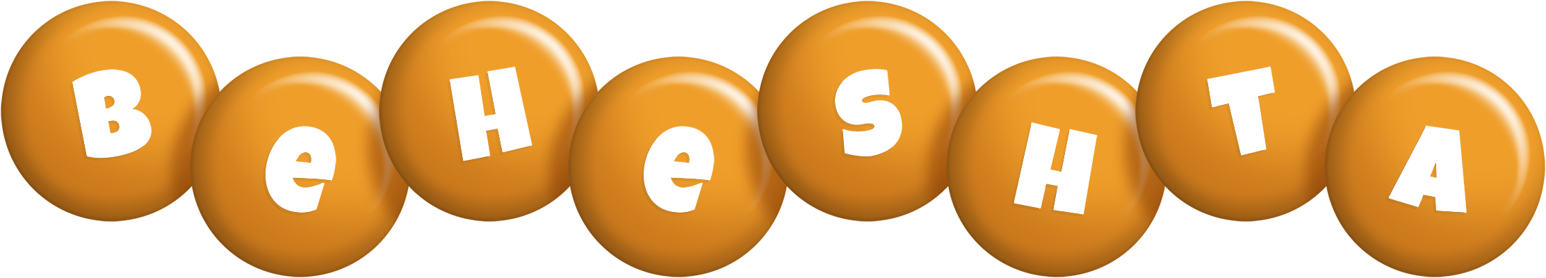 Beheshta candy-orange logo