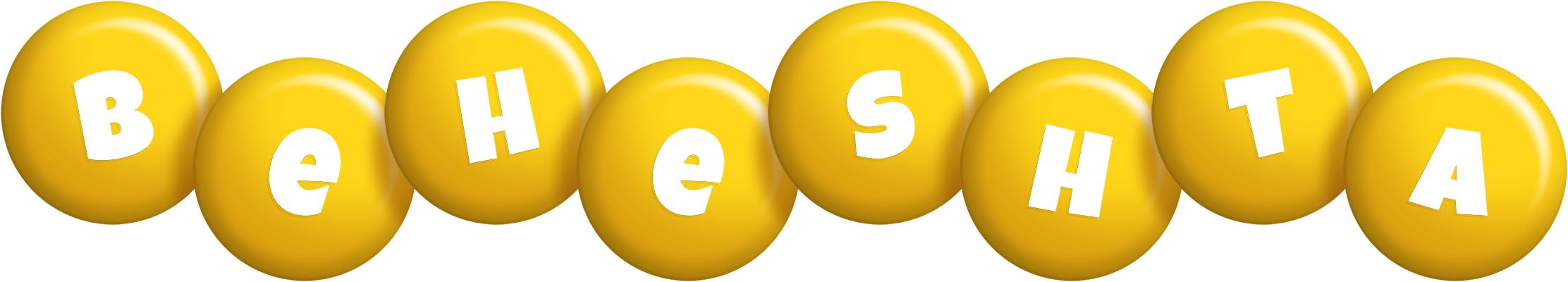 Beheshta candy-yellow logo