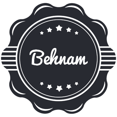 Behnam badge logo