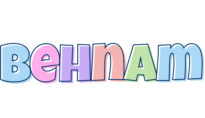 Behnam pastel logo