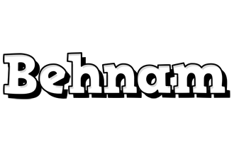 Behnam snowing logo