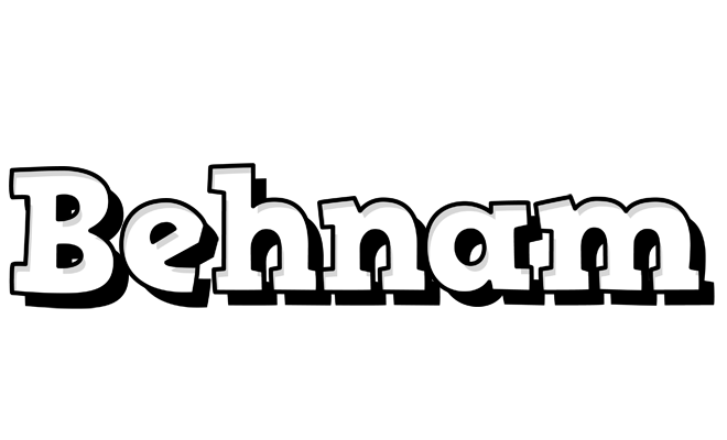 Behnam snowing logo