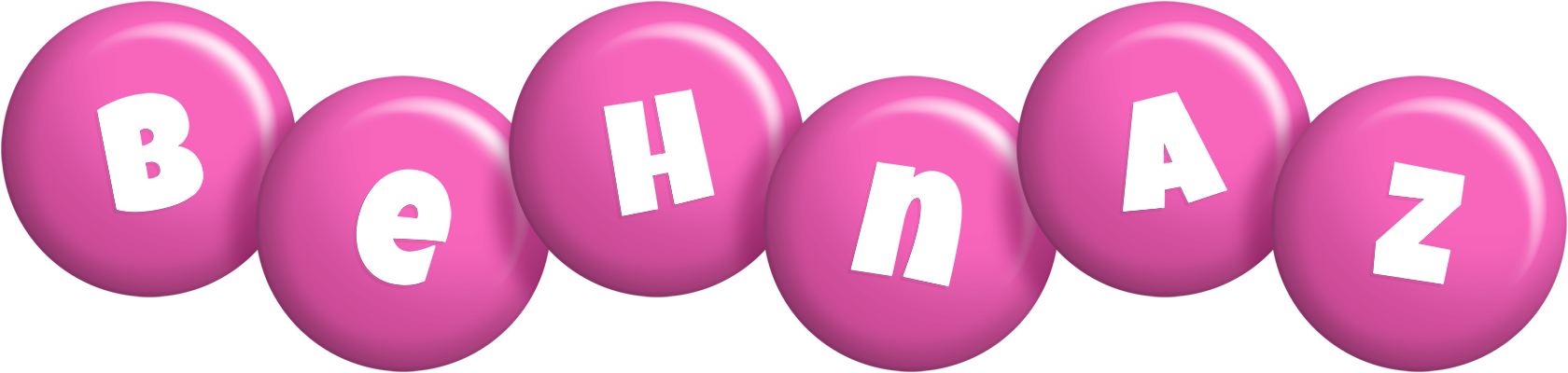 Behnaz candy-pink logo