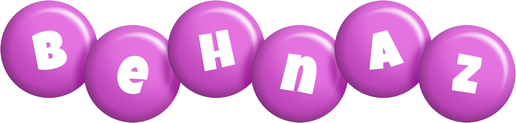 Behnaz candy-purple logo