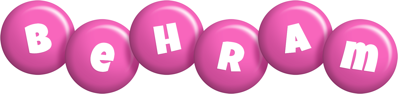Behram candy-pink logo