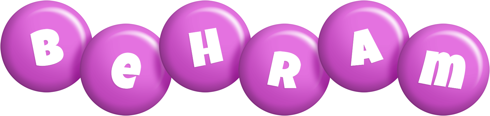 Behram candy-purple logo