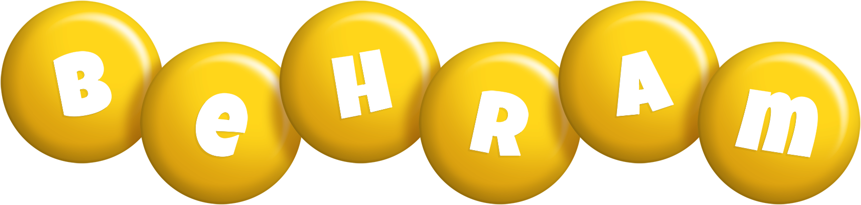Behram candy-yellow logo