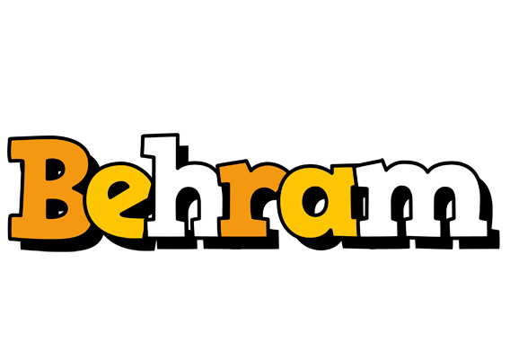 Behram cartoon logo