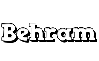 Behram snowing logo