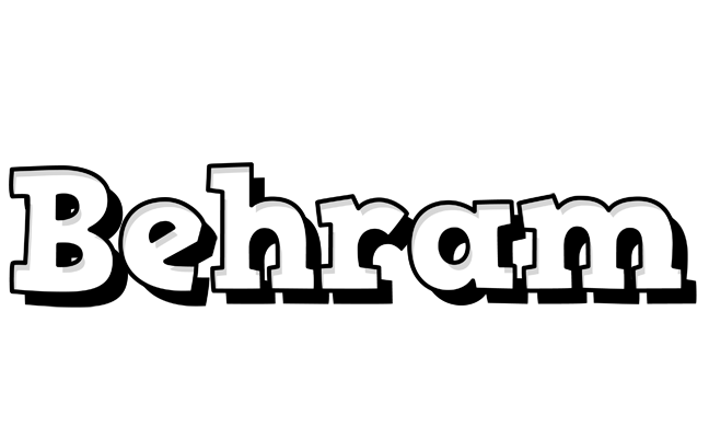 Behram snowing logo