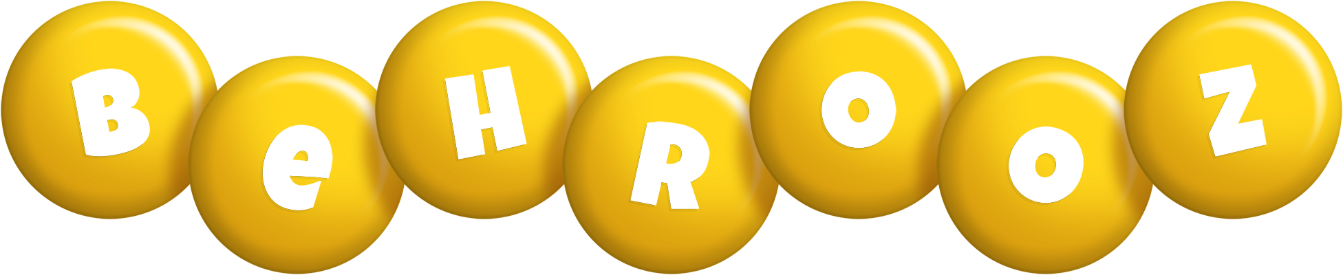 Behrooz candy-yellow logo