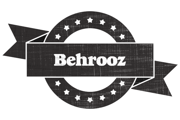 Behrooz grunge logo