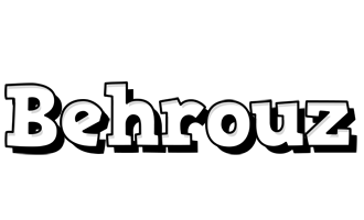 Behrouz snowing logo