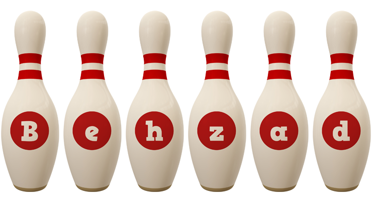 Behzad bowling-pin logo