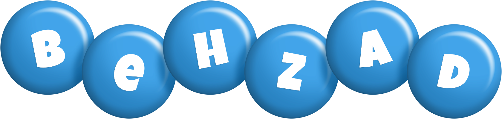 Behzad candy-blue logo