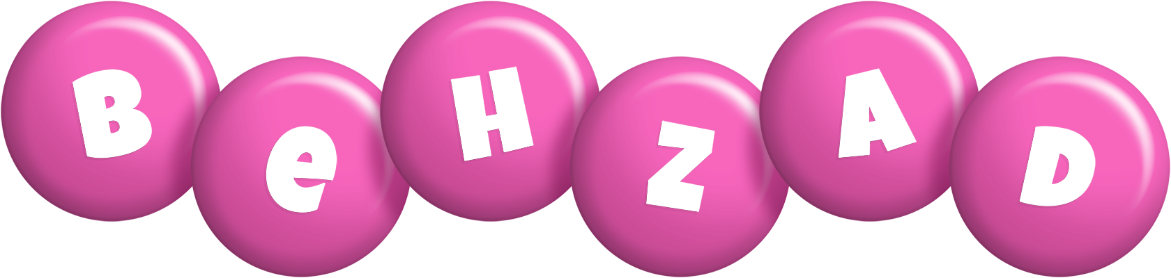 Behzad candy-pink logo