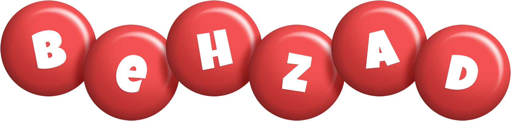 Behzad candy-red logo