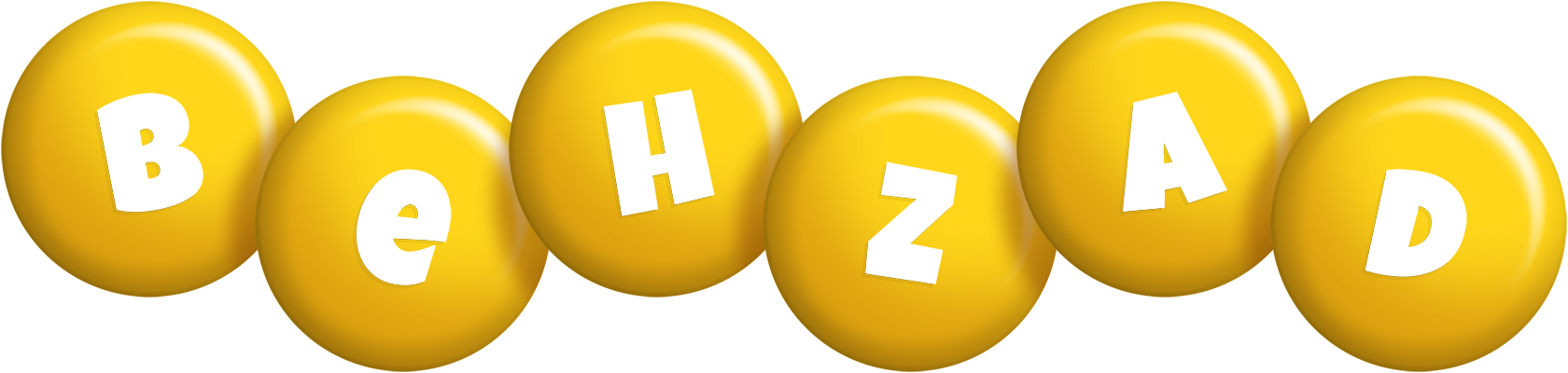 Behzad candy-yellow logo