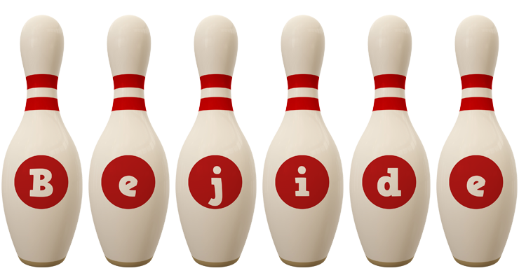Bejide bowling-pin logo