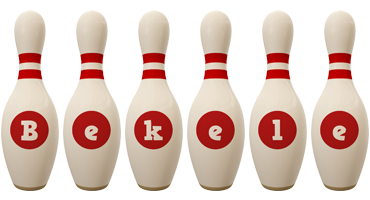 Bekele bowling-pin logo