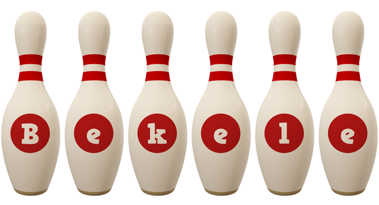 Bekele bowling-pin logo