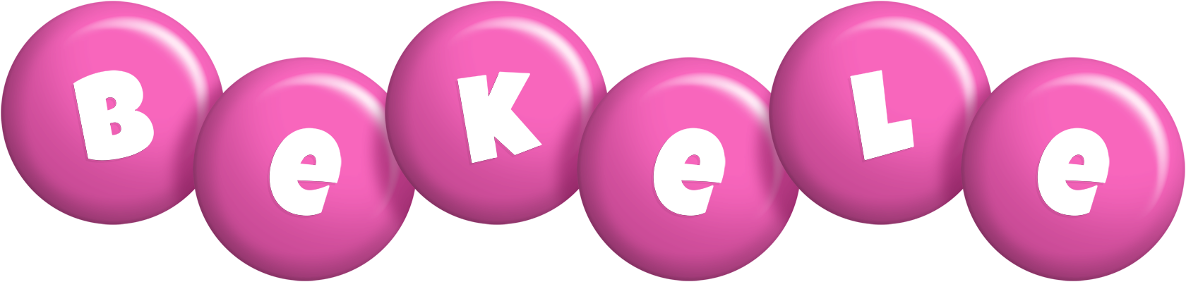 Bekele candy-pink logo