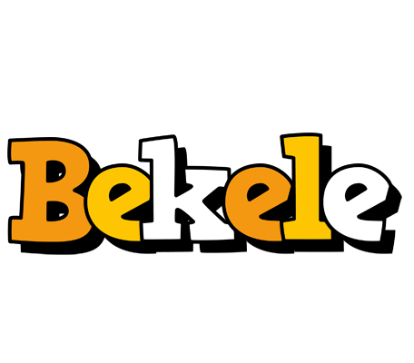 Bekele cartoon logo