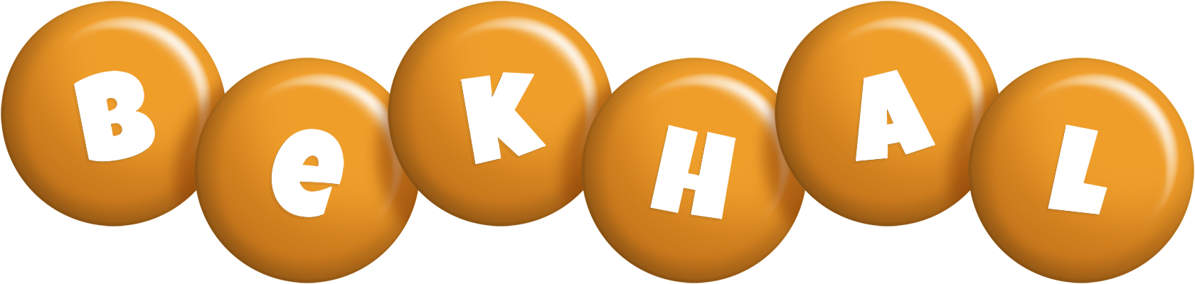 Bekhal candy-orange logo