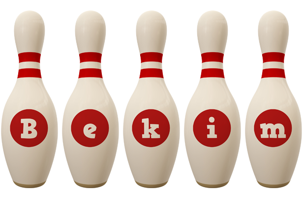 Bekim bowling-pin logo