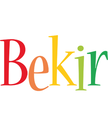 Bekir birthday logo