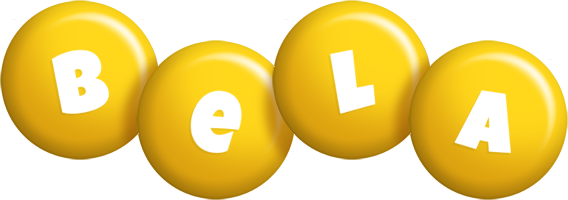 Bela candy-yellow logo