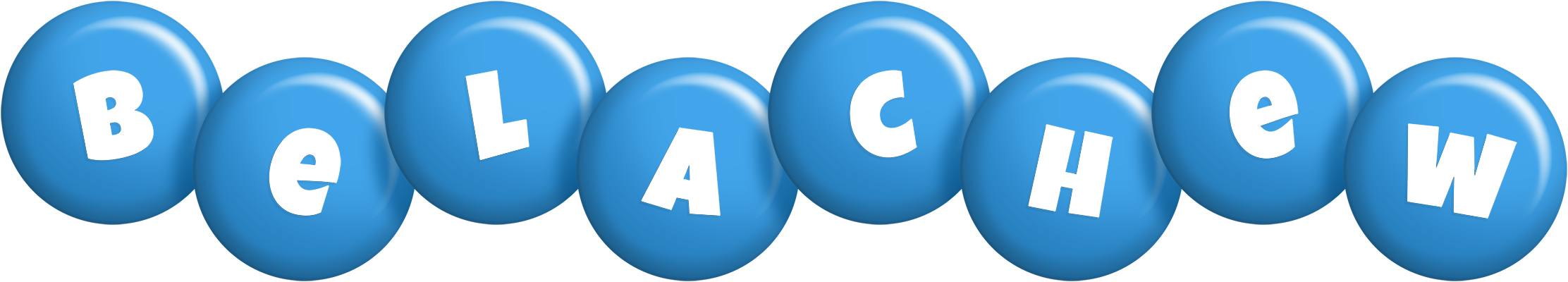 Belachew candy-blue logo