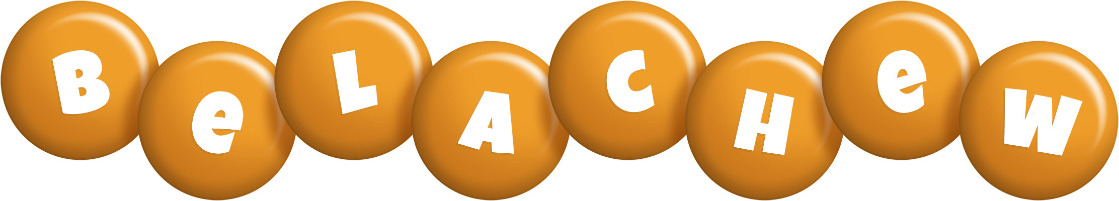 Belachew candy-orange logo