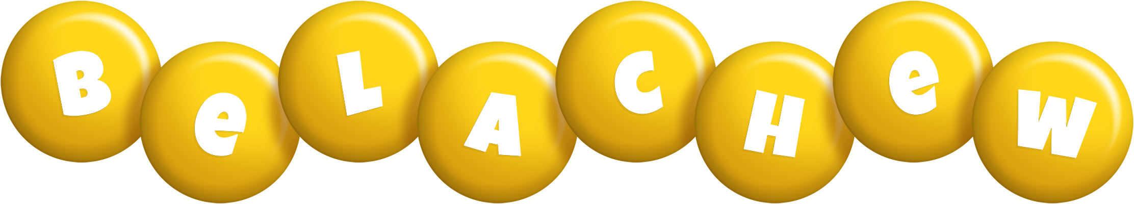Belachew candy-yellow logo
