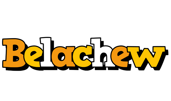 Belachew cartoon logo