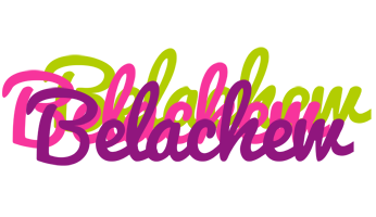 Belachew flowers logo