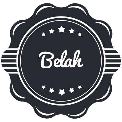 Belah badge logo
