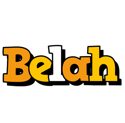 Belah cartoon logo