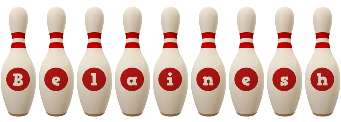 Belainesh bowling-pin logo