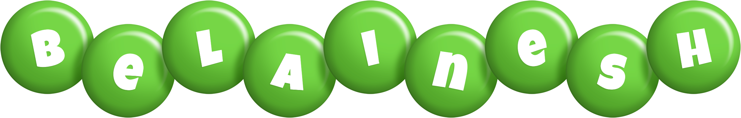 Belainesh candy-green logo