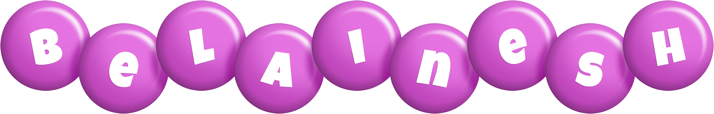 Belainesh candy-purple logo