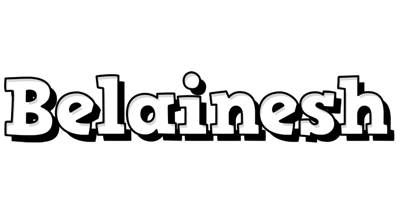 Belainesh snowing logo