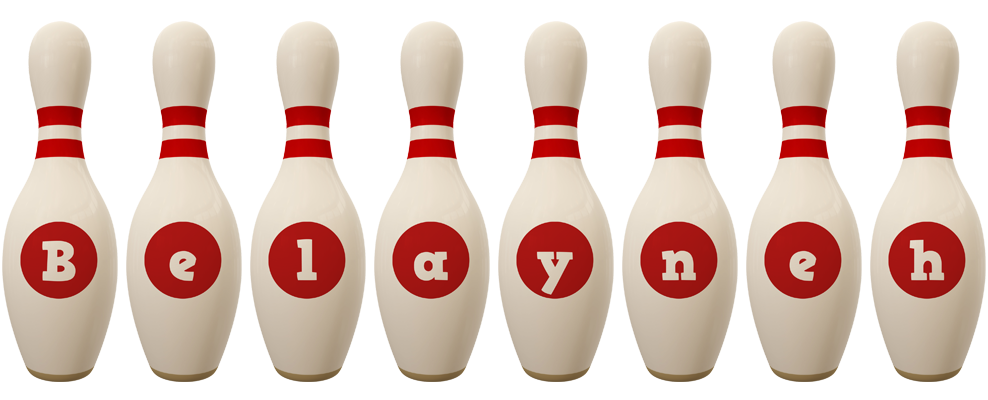 Belayneh bowling-pin logo