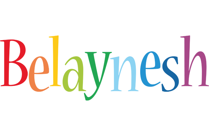 Belaynesh birthday logo