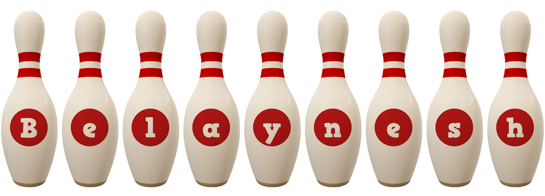 Belaynesh bowling-pin logo